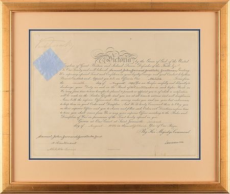 Lot #179 Queen Victoria Signed Document - Image 1