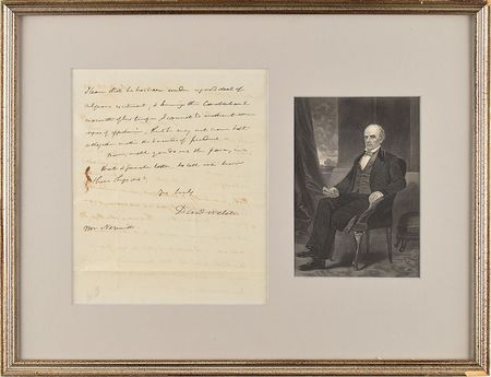 Lot #246 Daniel Webster Handwritten Letter Signed - Image 1
