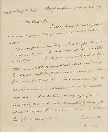 Lot #246 Daniel Webster Handwritten Letter Signed - Image 3