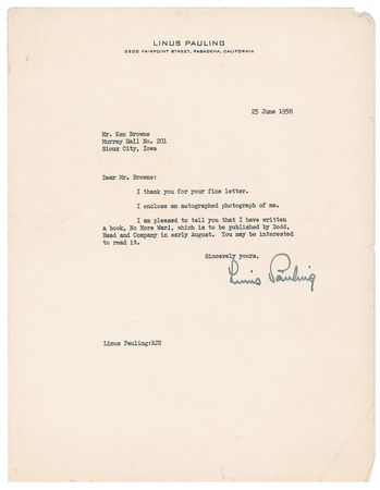 Lot #371 Linus Pauling Group Lot - Image 1