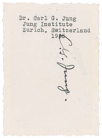 Lot #308 Carl Jung Signed Photograph - Image 2