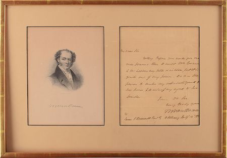 Lot #12 Martin Van Buren Handwritten Letter Signed