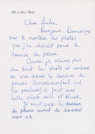 Lot #564 Niki de Saint Phalle Handwritten Letter Signed - Image 1