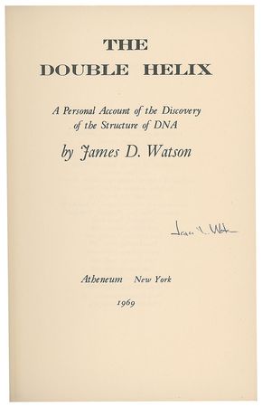 Lot #344 DNA: James D. Watson Book - Image 2