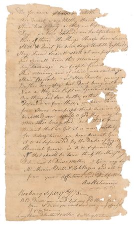 Lot #286 Revolutionary War Handwritten Letter Signed - Image 1