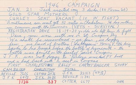 Lot #11 John F. Kennedy 1946 Congressional Campaign Lot of (3) Dave Powers Documents - Image 3