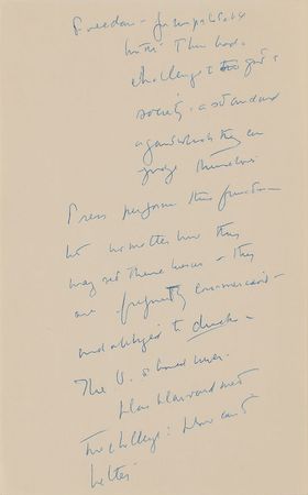Lot #16 John F. Kennedy Lot of (5) Autograph Manuscripts in Ink with Typed Transcripts as U.S. Senator - Image 2