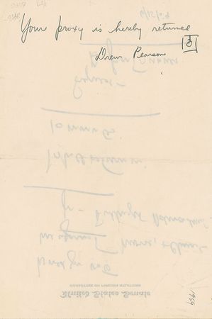 Lot #21 Sen. John F. Kennedy 1959 Autograph Note Signed 'A Front Runner' - Image 2