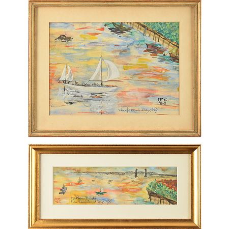 Lot #23 A Pair of J. F. K. '60 Signed Original