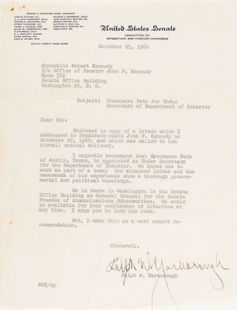 Lot #28 Creekmore Fath Archive of 1960 Presidential Campaign Materials - Image 2