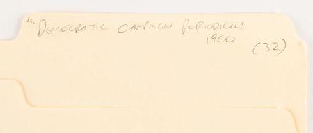Lot #28 Creekmore Fath Archive of 1960 Presidential Campaign Materials - Image 16