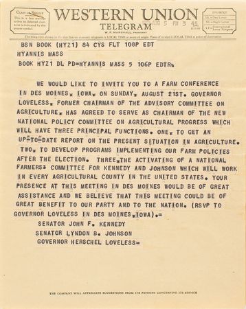 Lot #28 Creekmore Fath Archive of 1960 Presidential Campaign Materials - Image 37