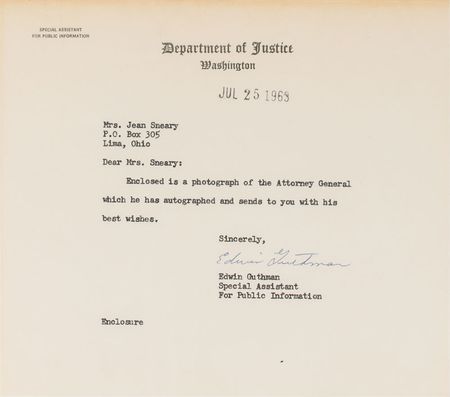 Lot #67 Robert F. Kennedy (13) Piece Group Lot with Signed Photo, Posters, Books, and Cards - Image 1
