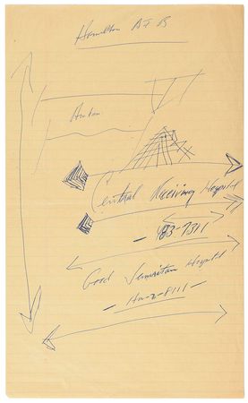 Lot #69 Ted Kennedy's Contemporaneous Notes Written After Hearing That His Brother RFK Had Been Shot, June 5, 1968 and Press Photo - Image 1