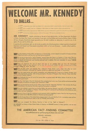 Lot #57 President John Kennedy Dallas Assassination Lot of (3) Pieces - Image 3