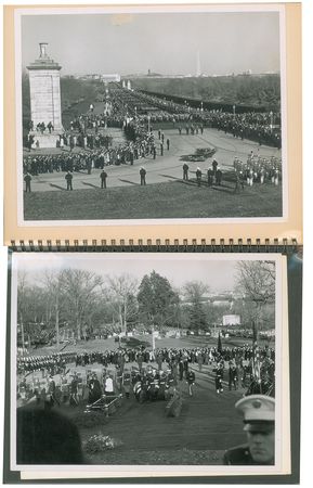 Lot #61 John F. Kennedy Funeral Album of (18) Signal Corps Photos + Large Hon. JFK Poster - Image 11
