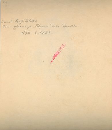 Lot #422 Leo Tolstoy: Boldly signed portrait of the War and Peace scribe - Image 2
