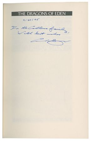Lot #595 Carl Sagan Signed Photograph - Image 3