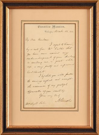 Lot #13 Abraham Lincoln: A message of appreciation