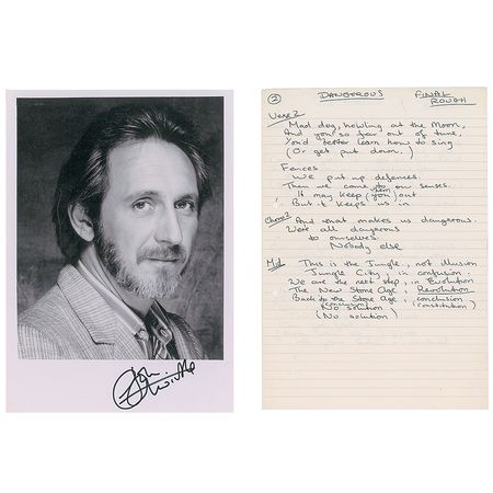 Lot #513 The Who: John Entwistle Handwritten Lyrics - Image 1