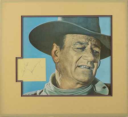 Lot #622 John Wayne Signature - Image 1