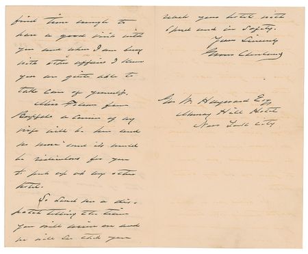 Lot #20 Grover Cleveland Letters - Image 3