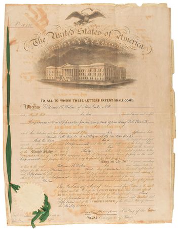 Lot #288 Jacob Thompson Signed Document - Image 1