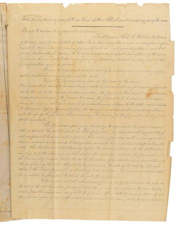 Lot #288 Jacob Thompson Signed Document - Image 3