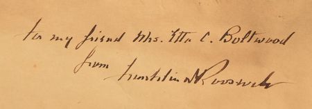 Lot #32 Franklin D. Roosevelt Engraving - Image 2