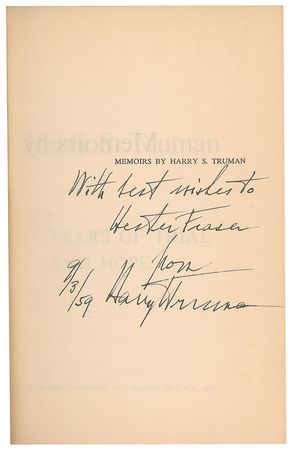 Lot #125 Harry S. Truman Book - Image 2