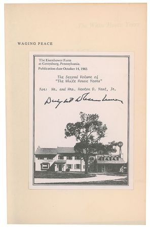 Lot #74 Dwight D. Eisenhower Book - Image 2