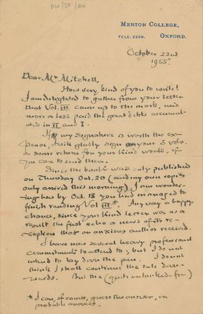 Lot #420 J. R. R. Tolkien: 
