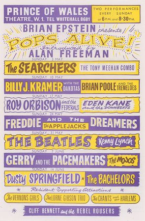 Lot #549 Beatles Handbill - Image 1