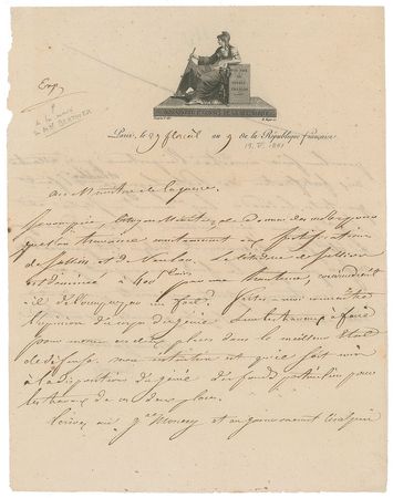 Lot #299 Napoleon Signed Letter - Image 1