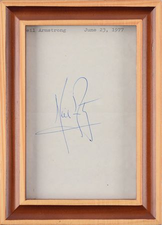 Lot #322 Neil Armstrong Signature - Image 2