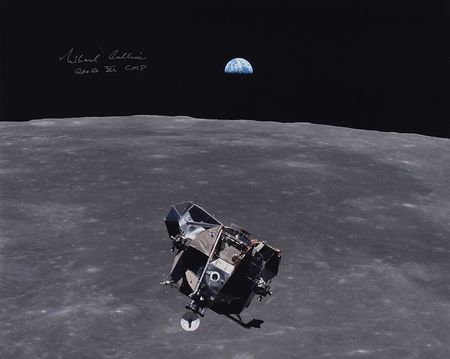Lot #324 Michael Collins Signed Photograph - Image 1