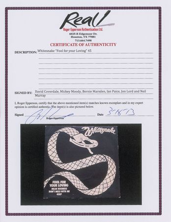 Lot #581 Whitesnake Group Lot - Image 3