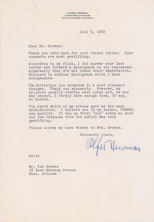 Lot #541 Alfred Newman Group Lot - Image 2