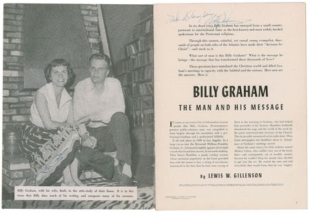 Lot #212 Billy Graham Booklet - Image 2