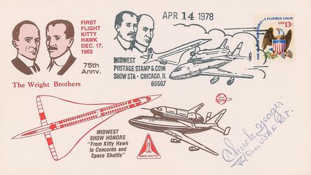 Lot #310 Chuck Yeager First Day Covers - Image 1