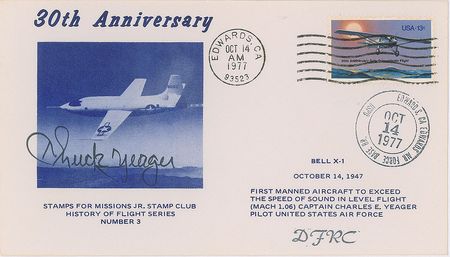 Lot #310 Chuck Yeager First Day Covers - Image 2