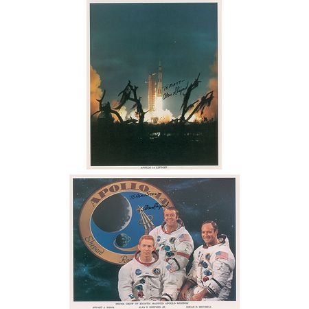 Lot #365 Alan Shepard Signed Photographs - Image 1