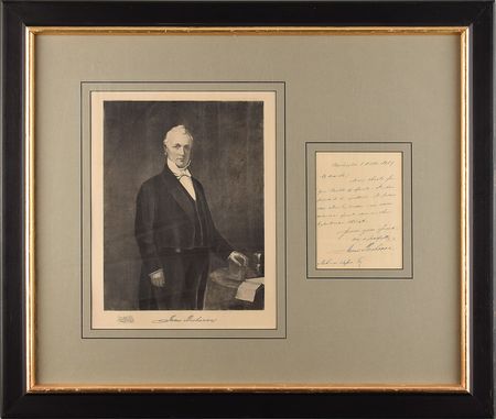 Lot #12 James Buchanan: President Buchanan sends