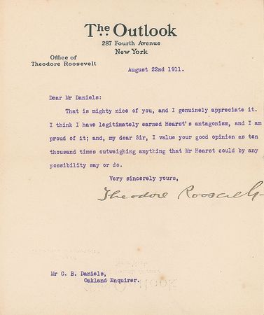 Lot #28 Theodore Roosevelt: I think I have