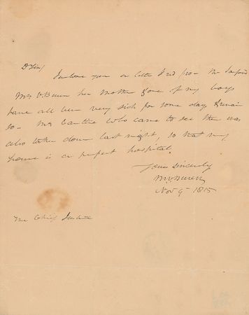 Lot #8 Martin Van Buren Handwritten Letter Signed