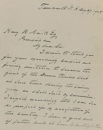 Lot #21 Grover Cleveland Handwritten Letter Signed