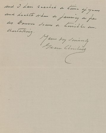 Lot #21 Grover Cleveland Handwritten Letter Signed - Image 2