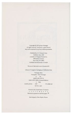 Lot #448 Kurt Vonnegut - Image 5