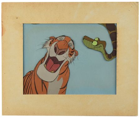 Lot #910 Shere Khan and Kaa production cel from The Jungle Book Production Cel - Image 2