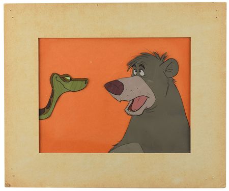 Lot #911 Baloo and Kaa production cel from The Jungle Book Production Cel - Image 2